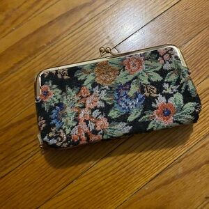 SHEIN Black Clutch with Metal Clasp